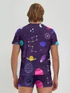 Мужские трусы с футболкой / Космический пейзаж