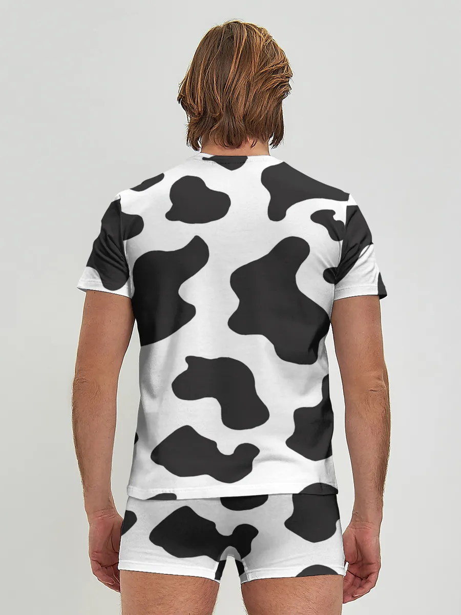 Мужские трусы с футболкой / COW PRINT