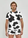 Мужские трусы с футболкой / COW PRINT