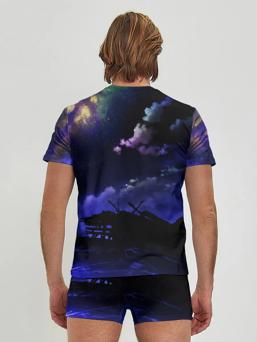 Мужские трусы с футболкой / Ночной закат