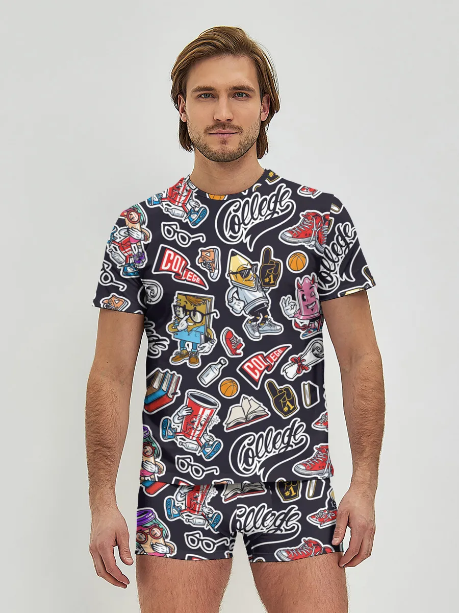 Мужские трусы с футболкой / Pop art