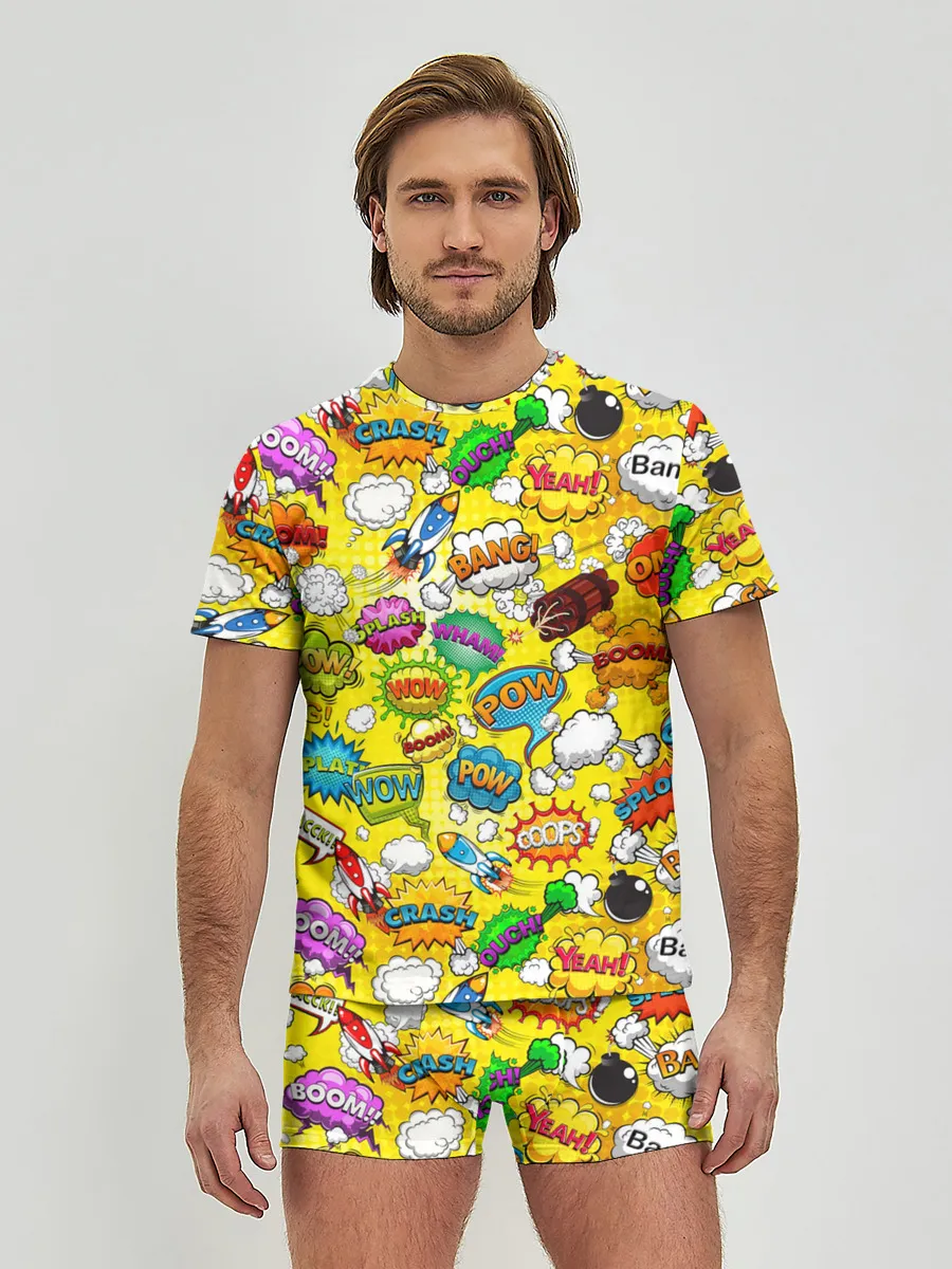 Мужские трусы с футболкой / Pop art