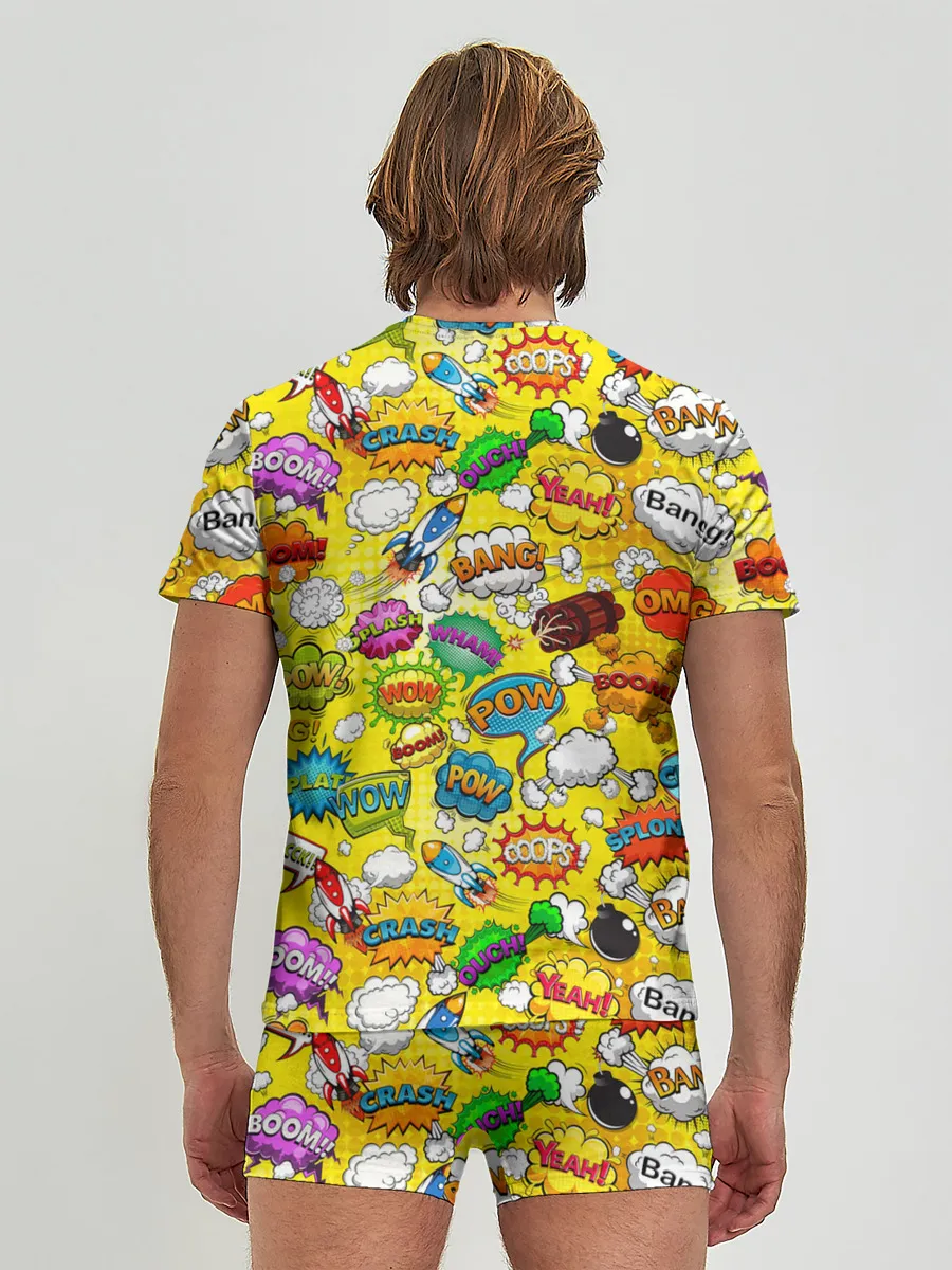 Мужские трусы с футболкой / Pop art