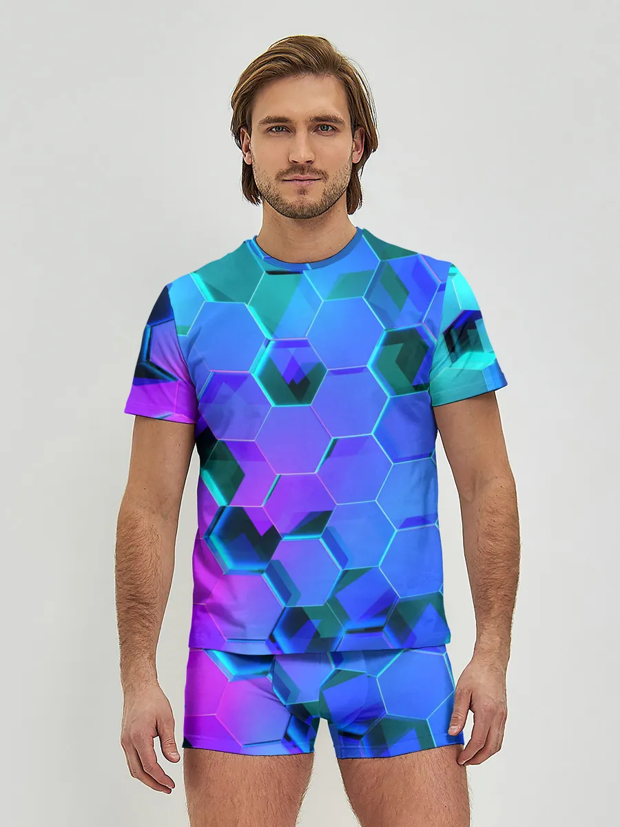 Мужские трусы с футболкой / Geometry