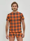 Мужские трусы с футболкой / Шотландская клетка
