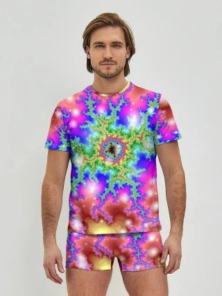 Мужские трусы с футболкой / Абстракция