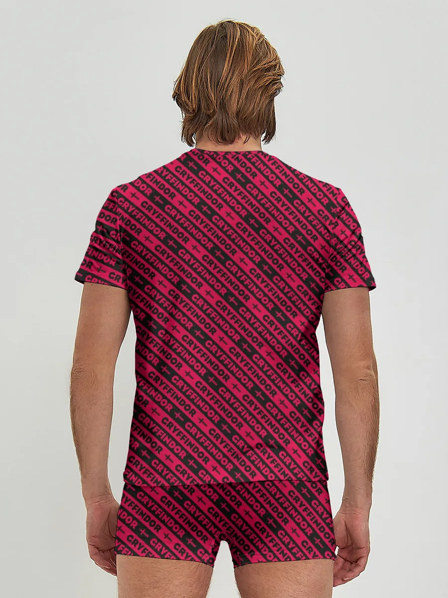 Мужские трусы с футболкой / Гриффиндор паттерн