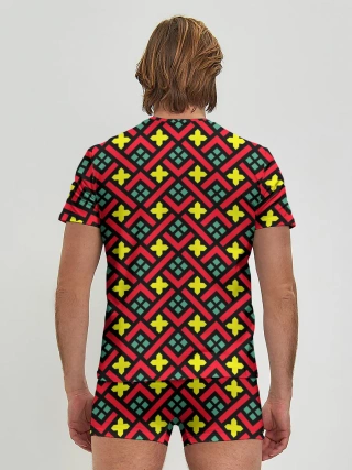 Мужские трусы с футболкой / Abstract cross armor