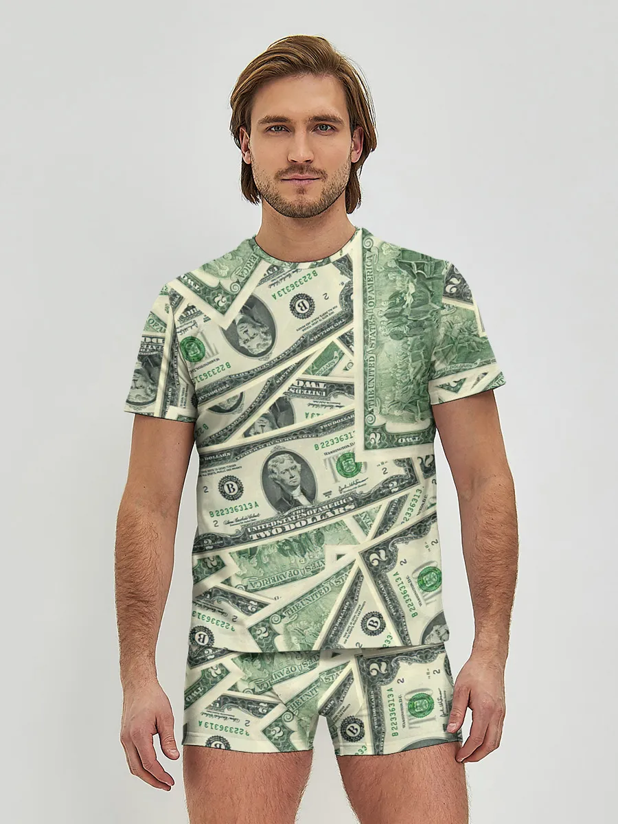 Мужские трусы с футболкой / Доллар
