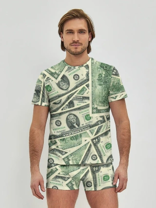 Мужские трусы с футболкой / Доллар