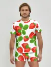 Мужские трусы с футболкой / Клубника