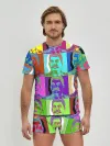 Мужские трусы с футболкой / Stalin pop-art