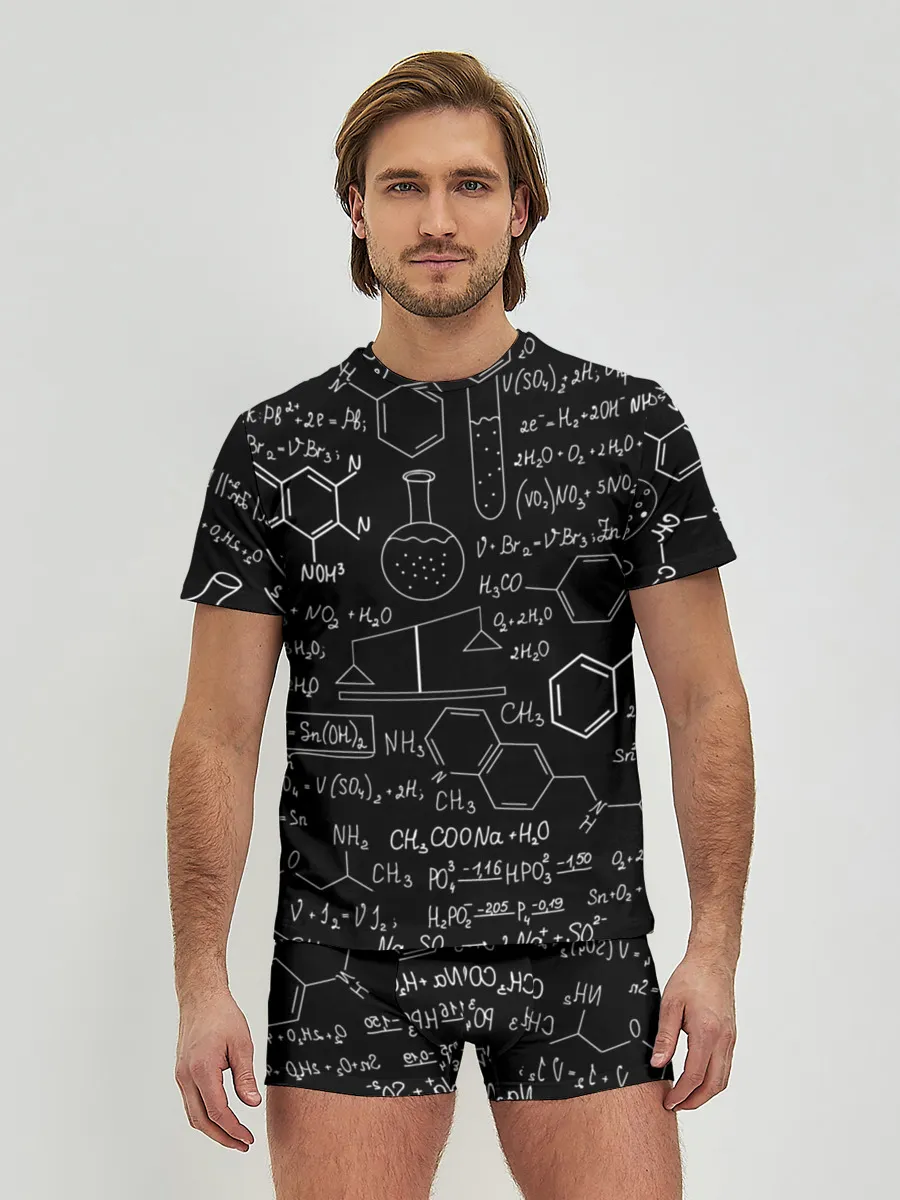 Мужские трусы с футболкой / Химические Формулы