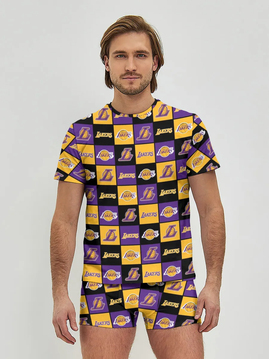 Мужские трусы с футболкой / LA LAKERS | ЛЕЙКЕРС