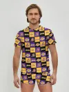 Мужские трусы с футболкой / LA LAKERS | ЛЕЙКЕРС