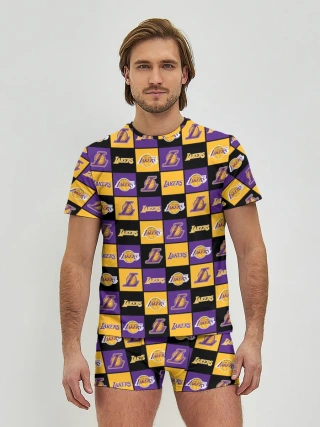 Мужские трусы с футболкой / LA LAKERS | ЛЕЙКЕРС