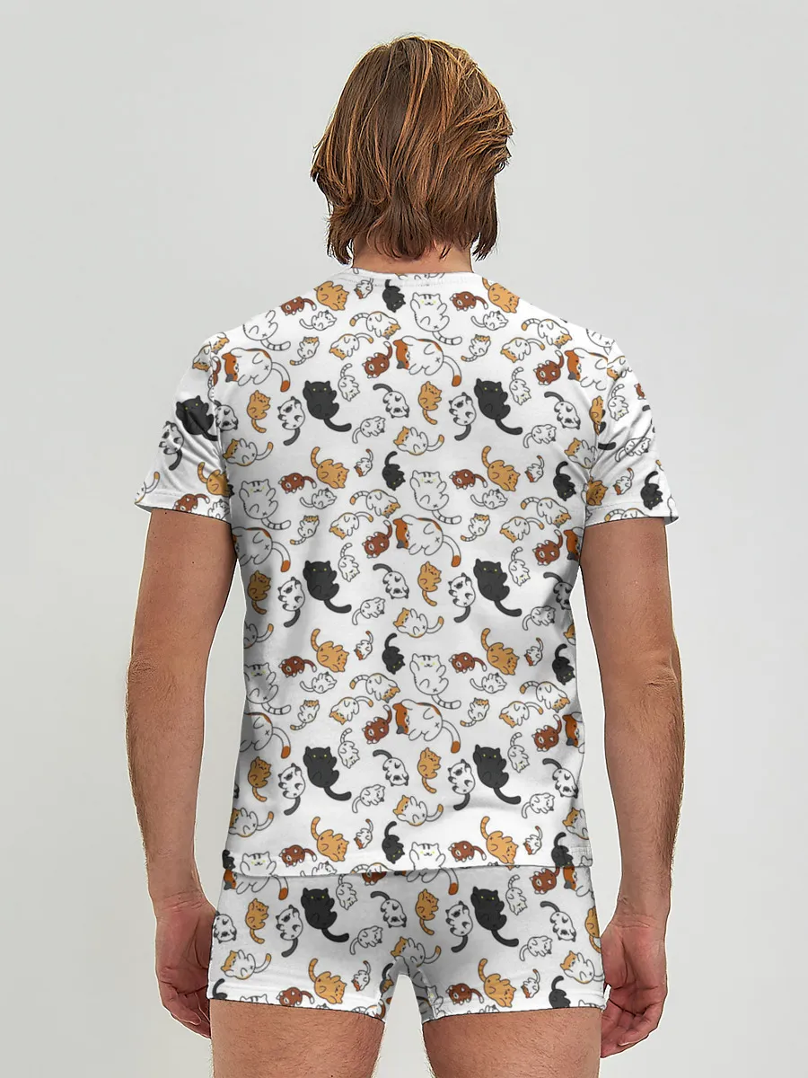 Мужские трусы с футболкой / КОТИКИ