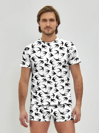 Мужские трусы с футболкой / Ласточки