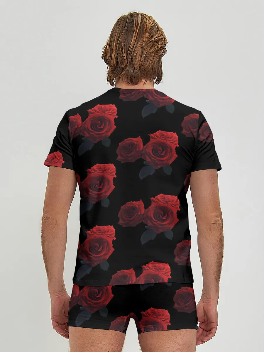 Мужские трусы с футболкой / Роза