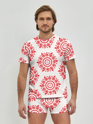 Мужские трусы с футболкой / Цишань Вэнь