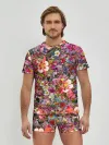 Мужские трусы с футболкой / Разные цветы