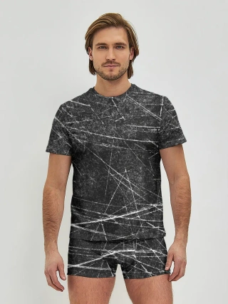 Мужские трусы с футболкой / Царапины