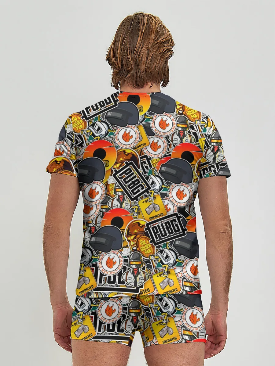 Мужские трусы с футболкой / PUBG STICKER