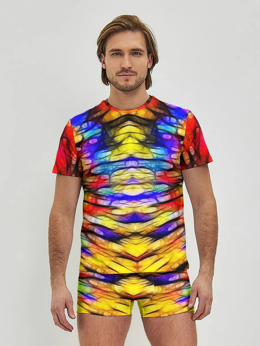 Мужские трусы с футболкой / Батик. Краски