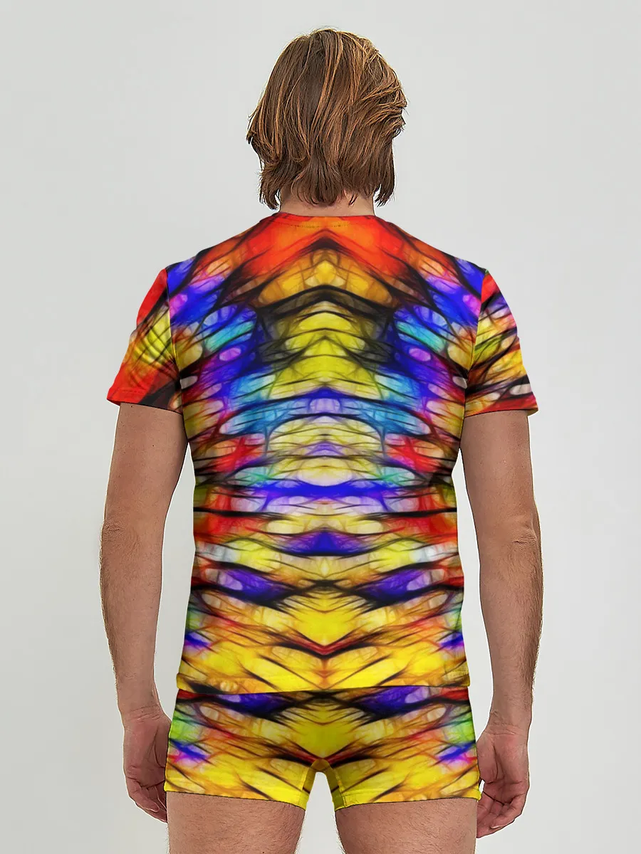 Мужские трусы с футболкой / Батик. Краски