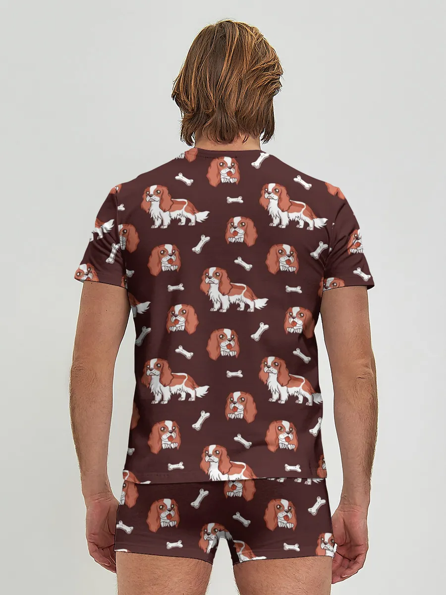 Мужские трусы с футболкой / Спаниели