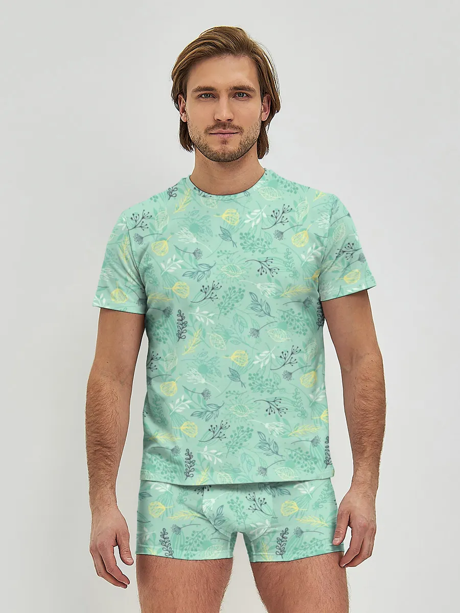 Мужские трусы с футболкой / Гербарий