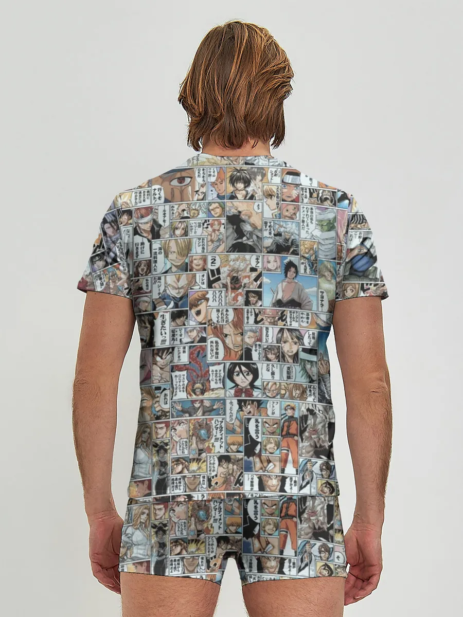 Мужские трусы с футболкой / MANGA PATTERN