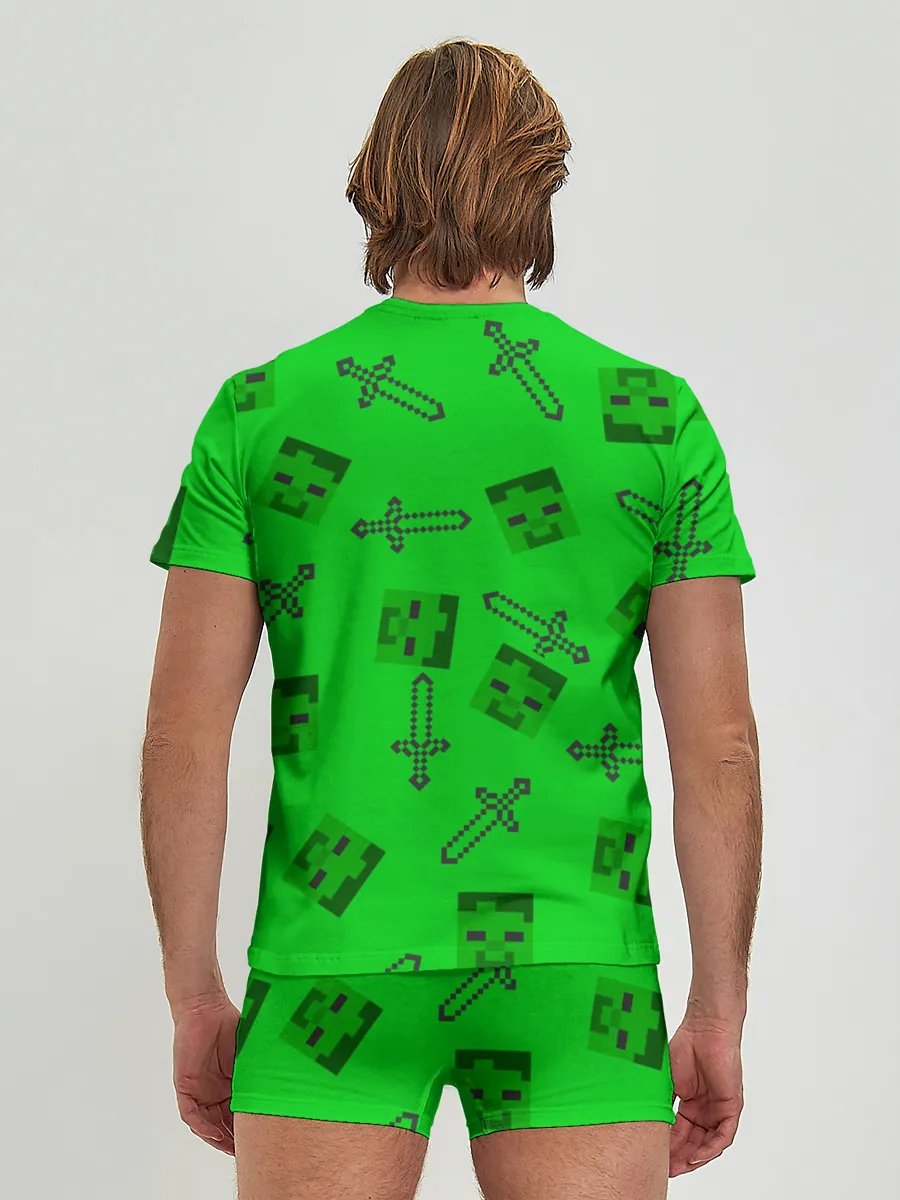 Мужские трусы с футболкой / Minecraft