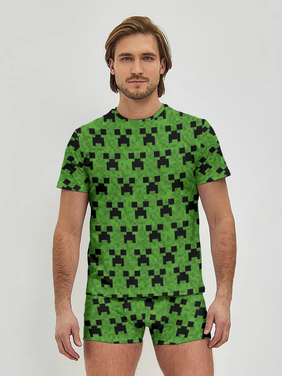 Мужские трусы с футболкой / Minecraft