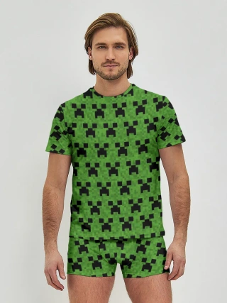 Мужские трусы с футболкой / Minecraft