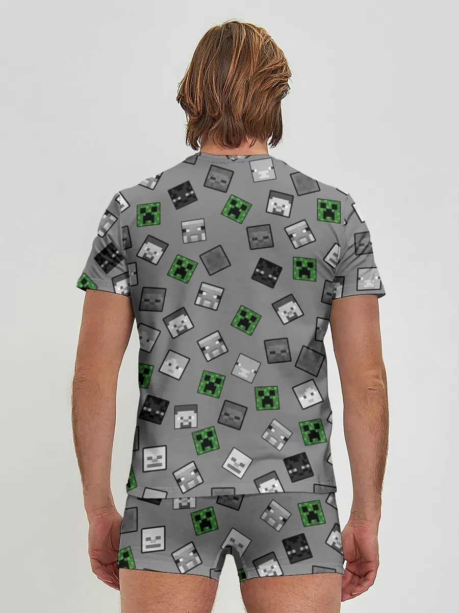 Мужские трусы с футболкой / Minecraft