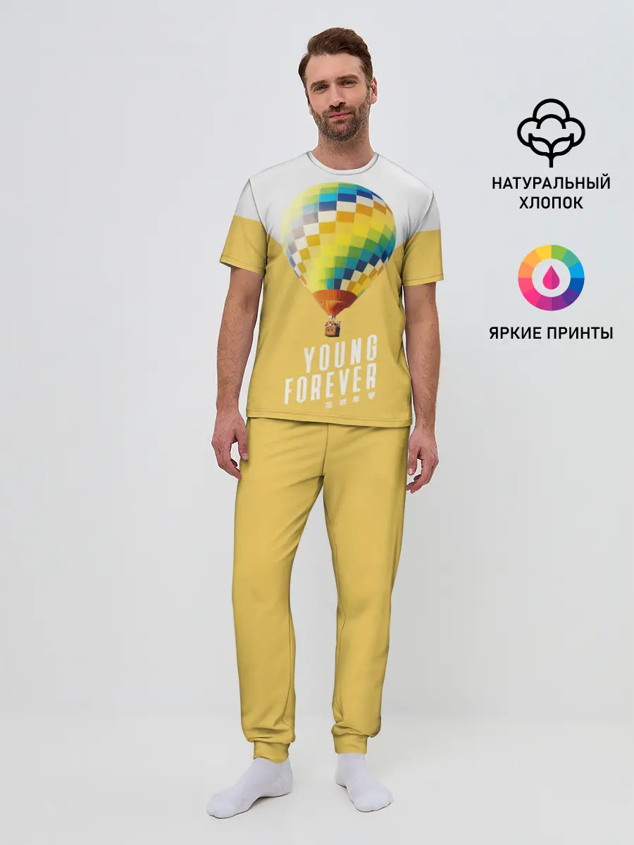 Мужская пижама с брюками / BTS Young Forever