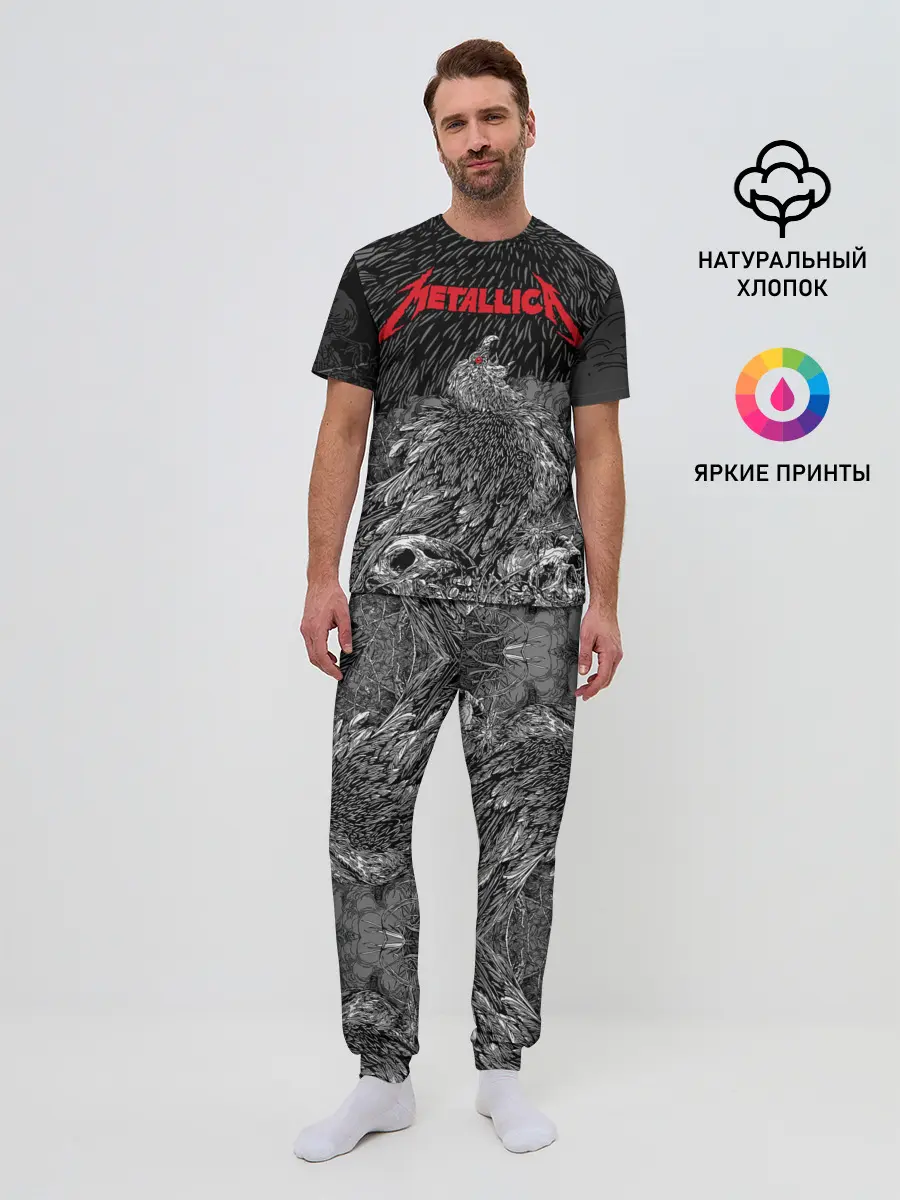 Мужская пижама с брюками / Metallica