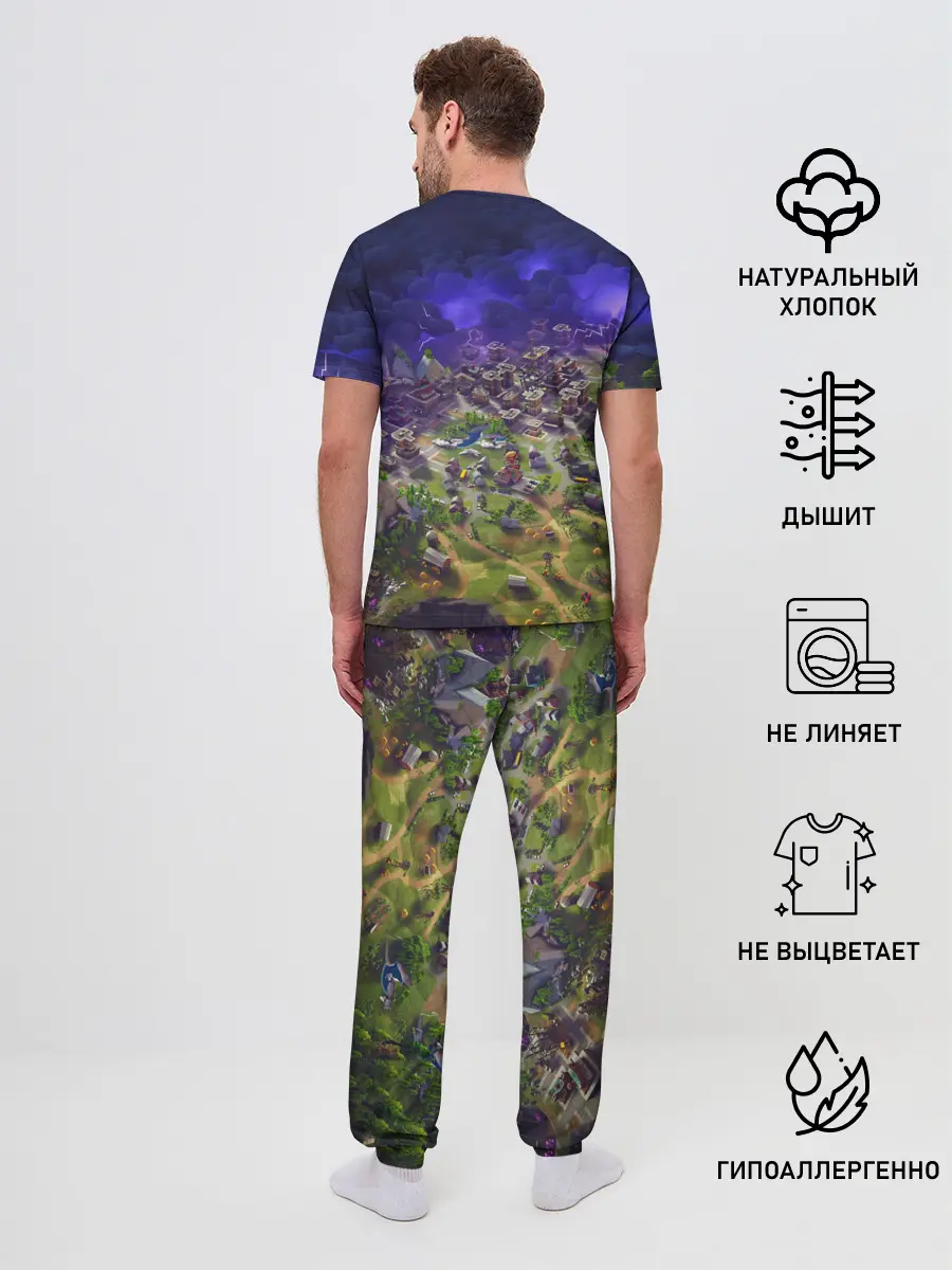 Мужская пижама с брюками / Fortnite
