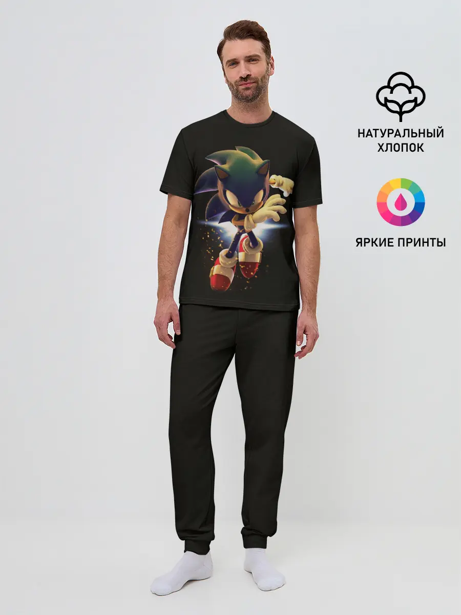 Мужская пижама с брюками / Sonic