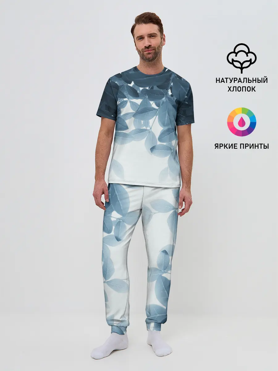 Мужская пижама с брюками / Тропики