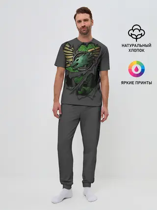 Мужская пижама с брюками / Доспехи Саламандр