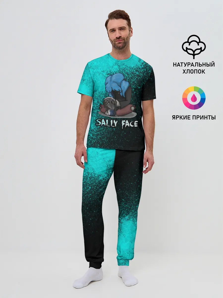 Мужская пижама с брюками / Sally face