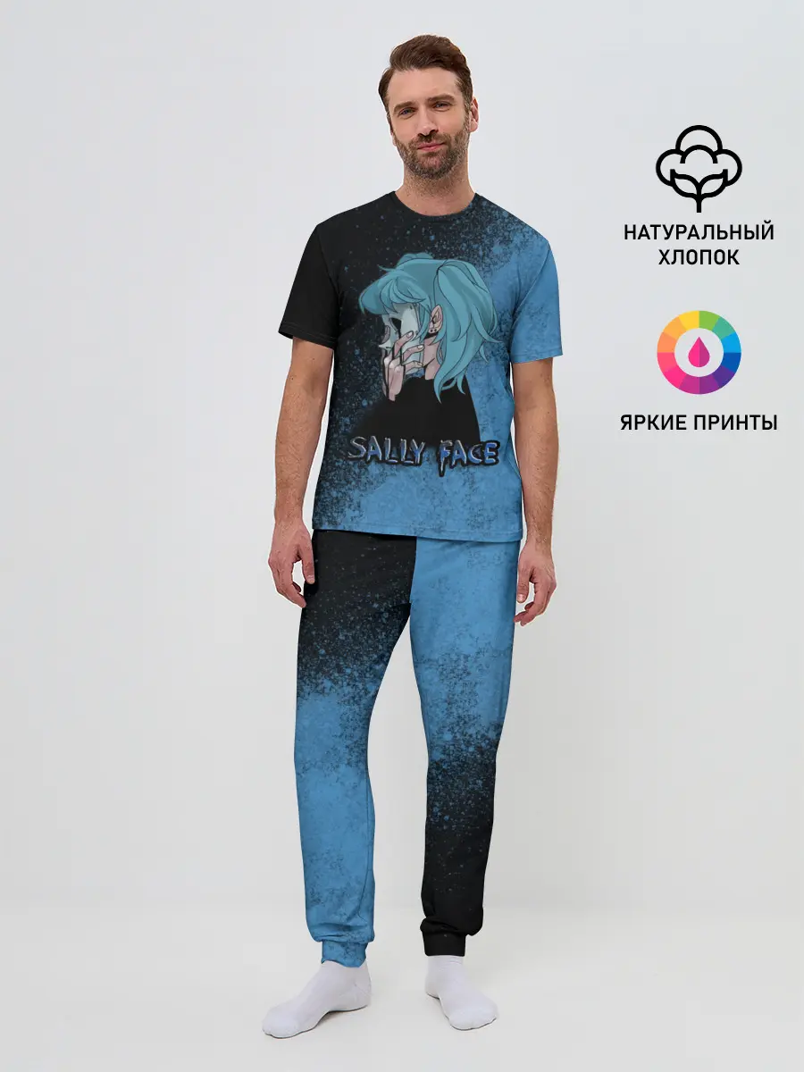 Мужская пижама с брюками / Sally face