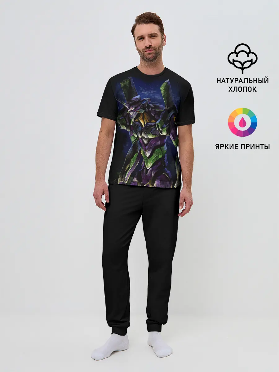 Мужская пижама с брюками / Боевой робот Евангелион