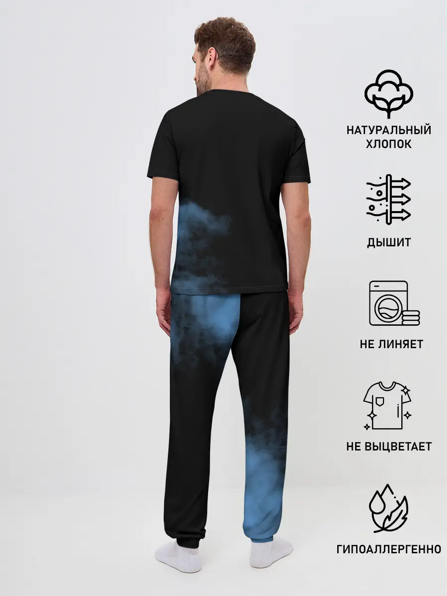 Мужская пижама с брюками / Острые козырьки