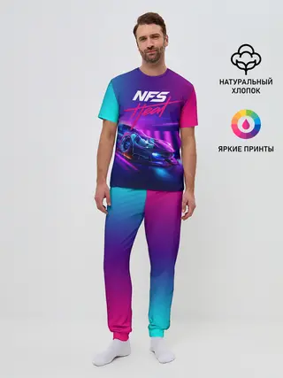 Мужская пижама с брюками / NEED FOR SPEED - HEAT