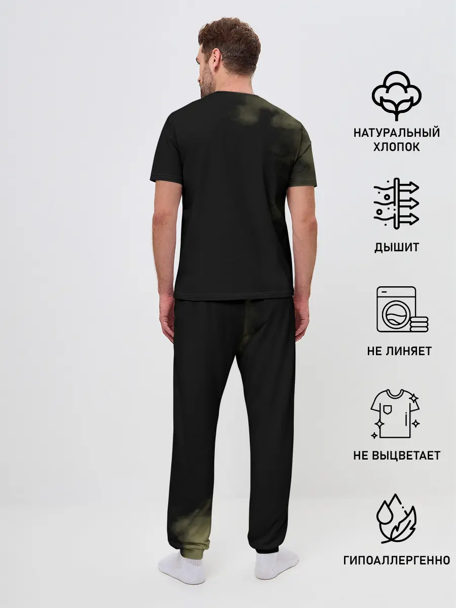 Мужская пижама с брюками / Острые козырьки