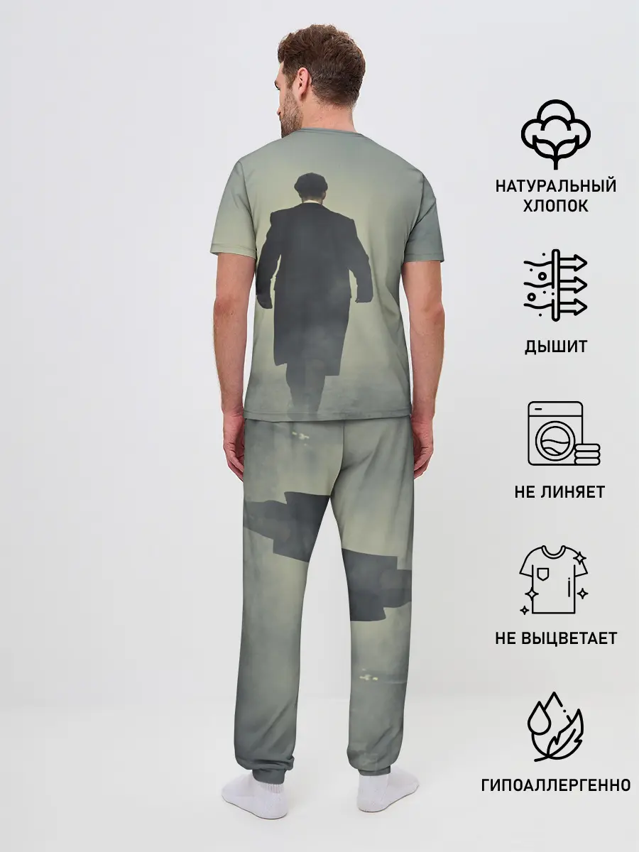 Мужская пижама с брюками / Острые козырьки