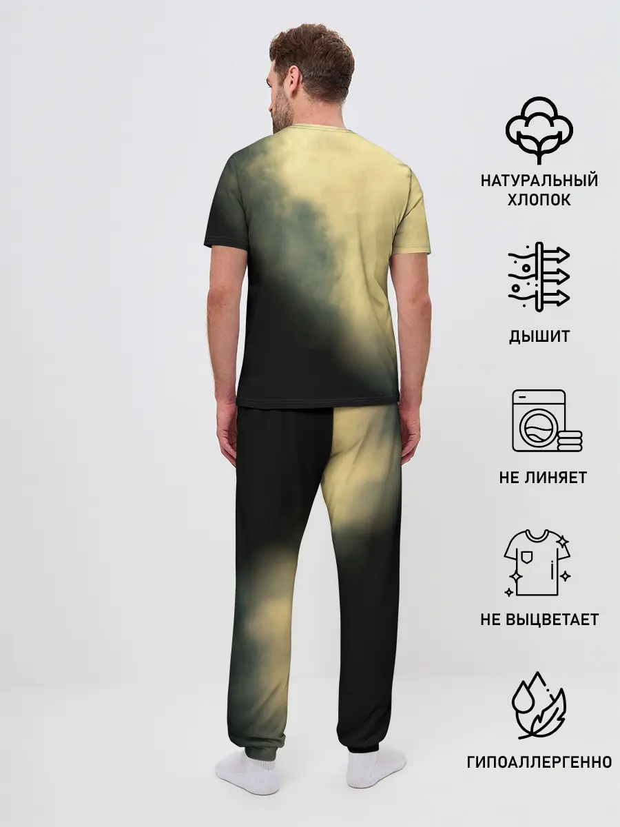 Мужская пижама с брюками / Острые козырьки